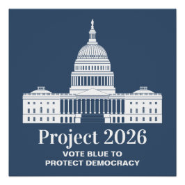Póster Proyecto 2026 Vota por la Democracia