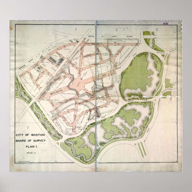 Póster Proyecto de plan callejero para West Fenway, MAMÁE (Frente)