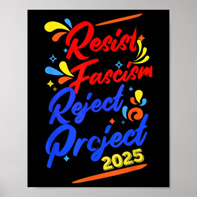 Póster Proyecto de rechazo del fascismo de resistencia 20 (Frente)