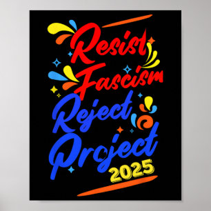 Póster Proyecto de rechazo del fascismo de resistencia 20