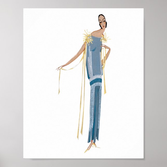 Póster Proyecto de vestido, verano, el mechón (1924).  (Frente)