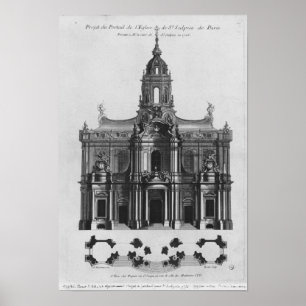 Póster Proyecto para la iglesia del Santo-Sulpice