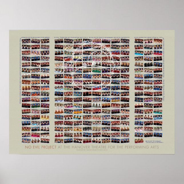 Póster Proyecto sin problemas 24x18 en el Poster del teat (Frente)