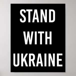 Póster Proyecto Stand With Ukraine Ucrania Ahora