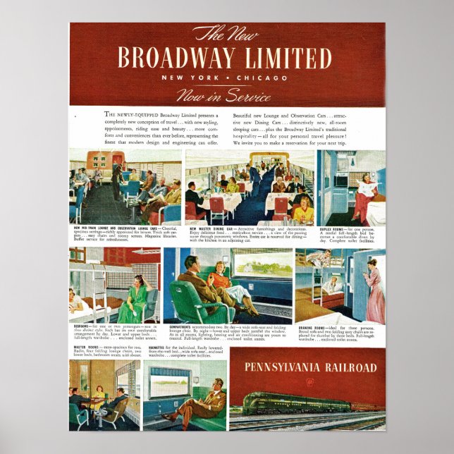 Póster PRR New Broadway Limited Poster (Frente)