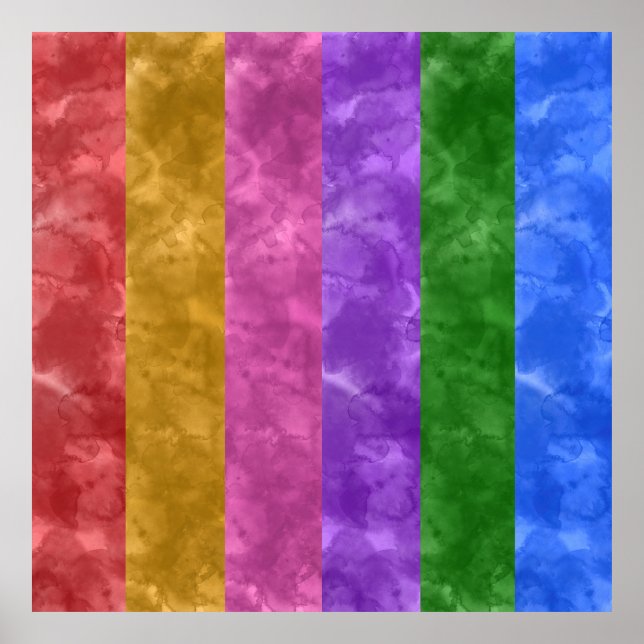 Póster Prueba de acuarelas (Frente)
