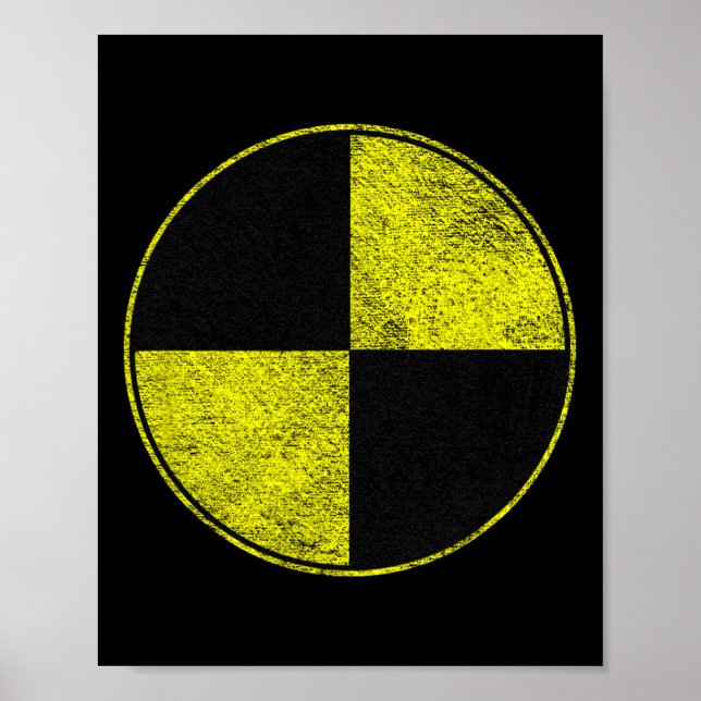 Póster Prueba de choque Vestimenta de mala fe pretender q (Frente)