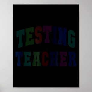 Póster Prueba de humor profesor día de prueba modo activa
