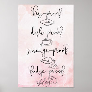 Póster Prueba de la prueba de besos