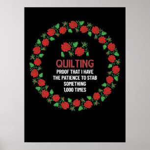 Póster Prueba De Que Tengo La Paciencia Para Apuñalar