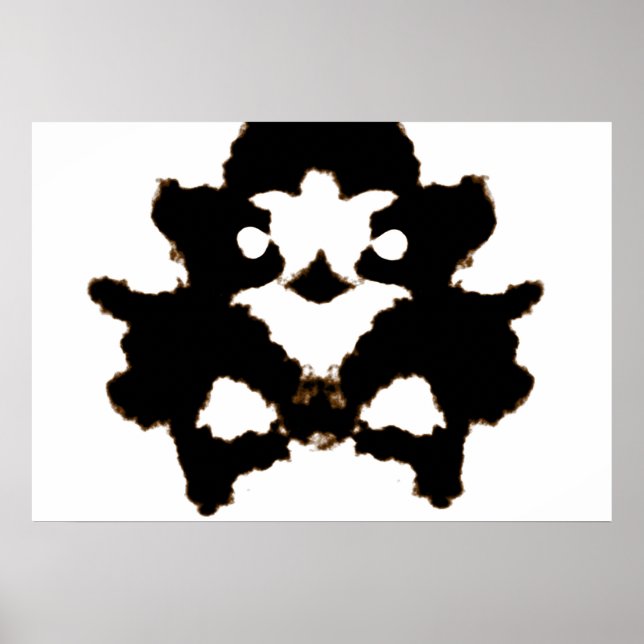 Póster Prueba de Rorschach de una tarjeta de ranura para  (Frente)