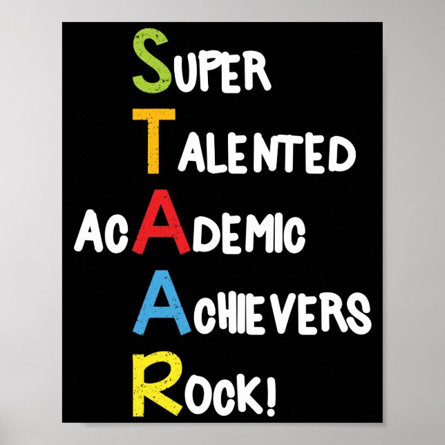 Póster Prueba del profesor de la escuela Staar del día de (Frente)