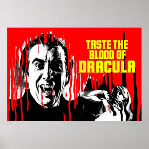 Póster Prueba la sangre de Drácula