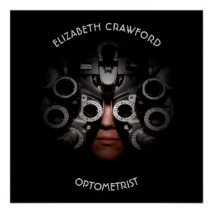 Póster Prueba Vision del óptico del optometrista del