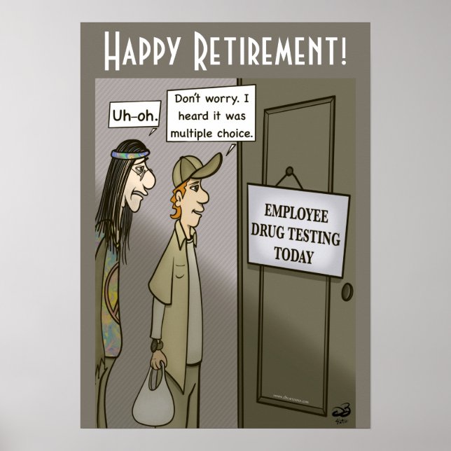 Póster Pruebas de medicamentos para empleados (Frente)