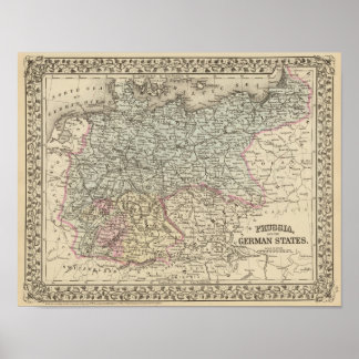 Póster Prusia, Estados de Alemania