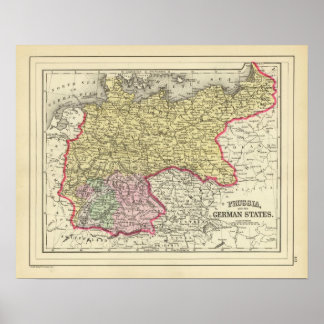 Póster Prusia, Estados de Alemania