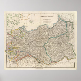 Póster Prusia y Polonia