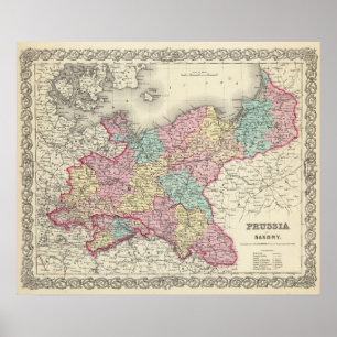 Póster Prusia Y Sajonia