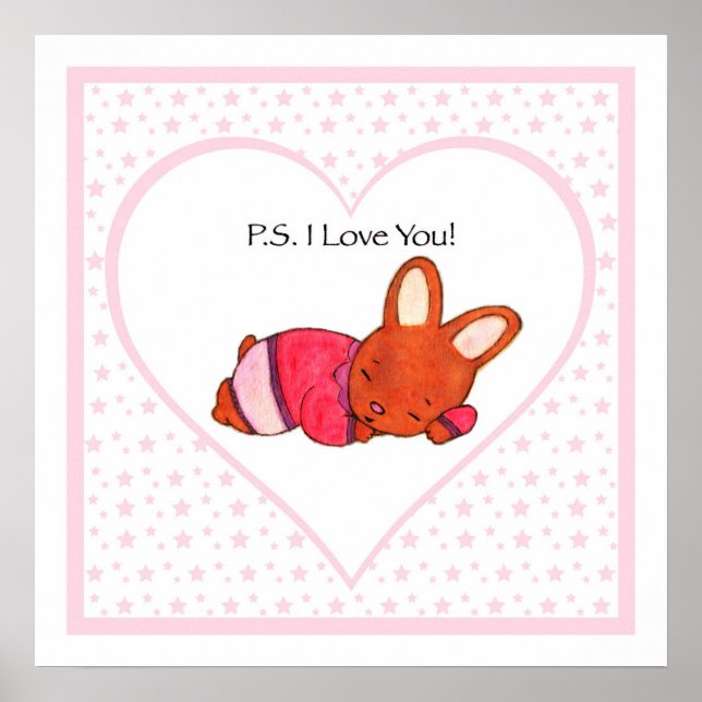 Póster PS I love you - Sleeping Chica Bunny (Frente)