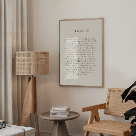 Póster Psalm 100 Christian Fall Wall Print