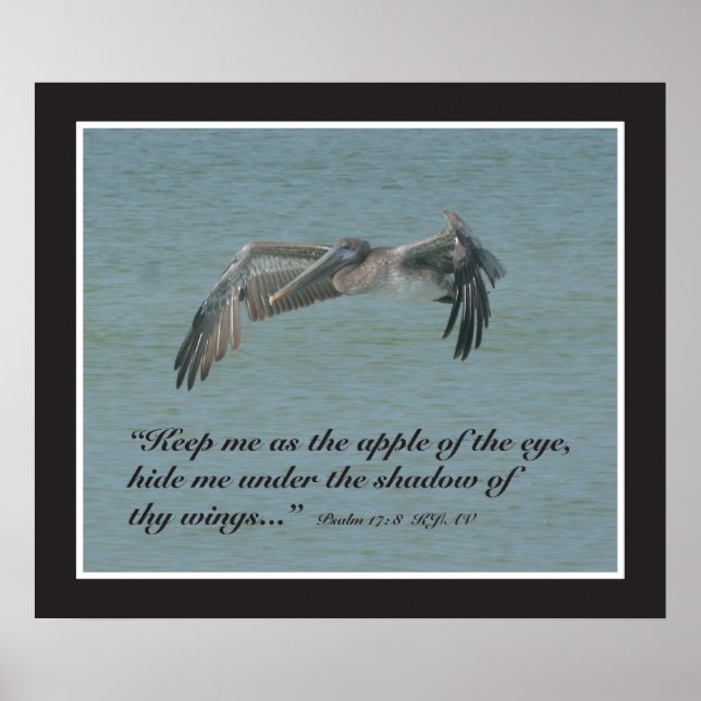 Póster Psalm 17:8 Scripture Print (Frente)