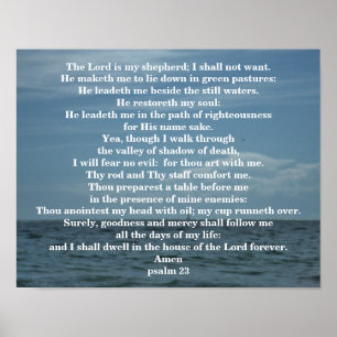 PÓSTER PSALM 23