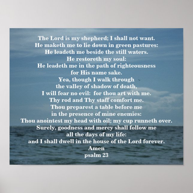 PÓSTER PSALM 23 (Frente)