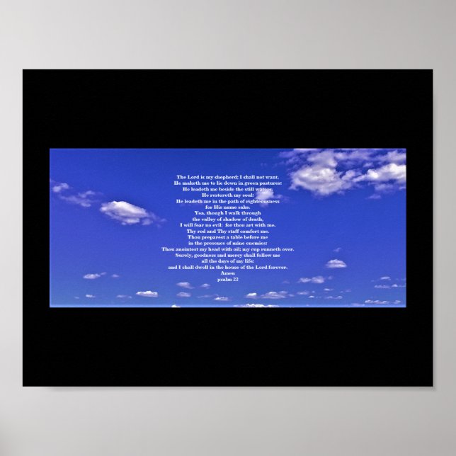 PÓSTER PSALM 23 (Frente)