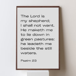 Póster Psalm 23:1–2 – Desert Faith Minimalist Poster