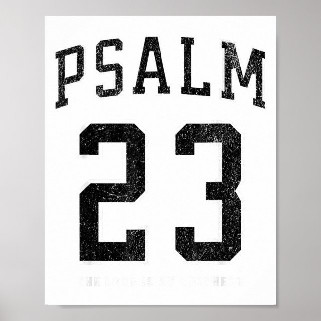 Póster Psalm 23 Jersey  (Frente)