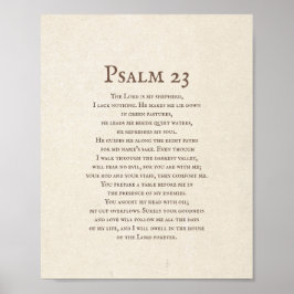 Póster Psalm 23 The Lord is my Shepherd 