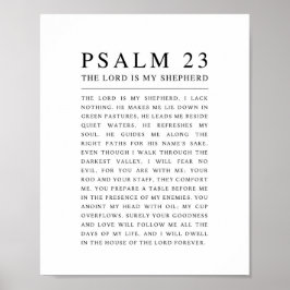Póster Psalm 23 The Lord is my Shepherd 
