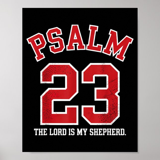 Póster Psalm 23 The Lord Is My Shepherd  (Frente)