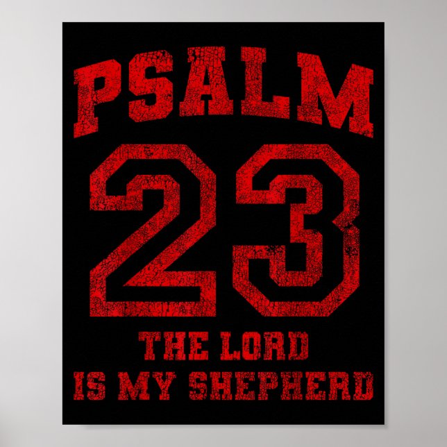 Póster Psalm 23 The Lord Is My Shepherd  (Frente)