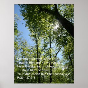 Póster Psalm 37 Poster
