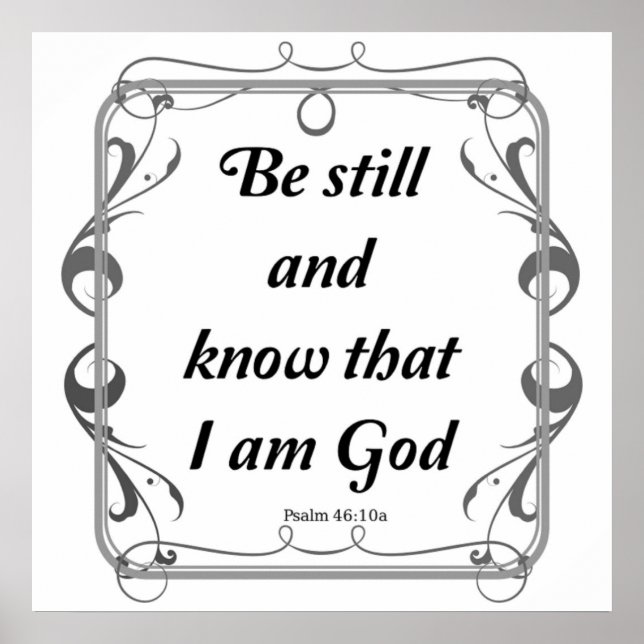 PÓSTER PSALM 46-10 (Frente)
