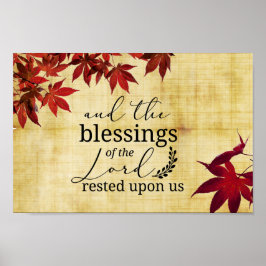 Póster PSALM 90:17 Bendiciones del Señor recobradas sobre