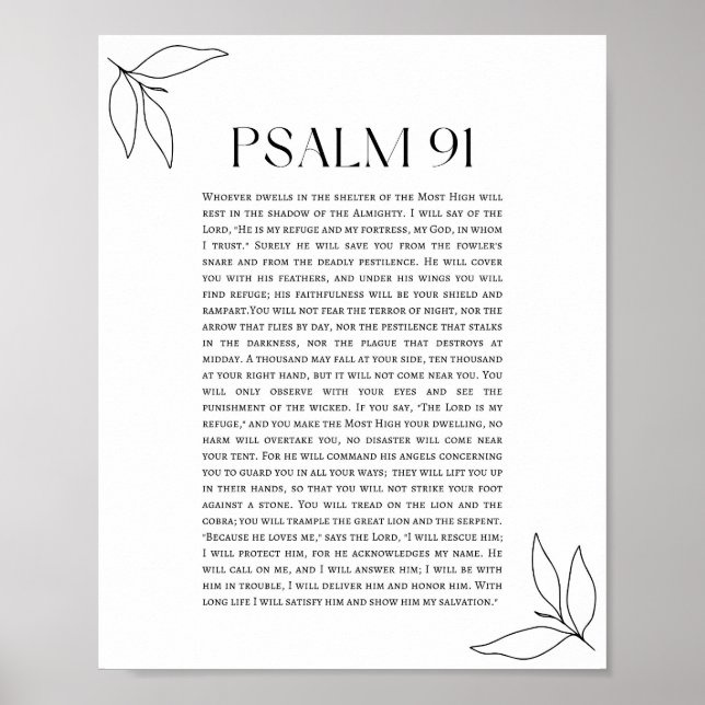 Póster Psalm 91  (Frente)