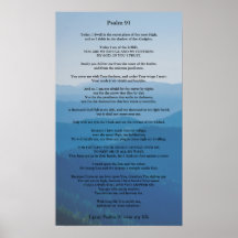 Psalm 91 Poster puede ser personalizado
