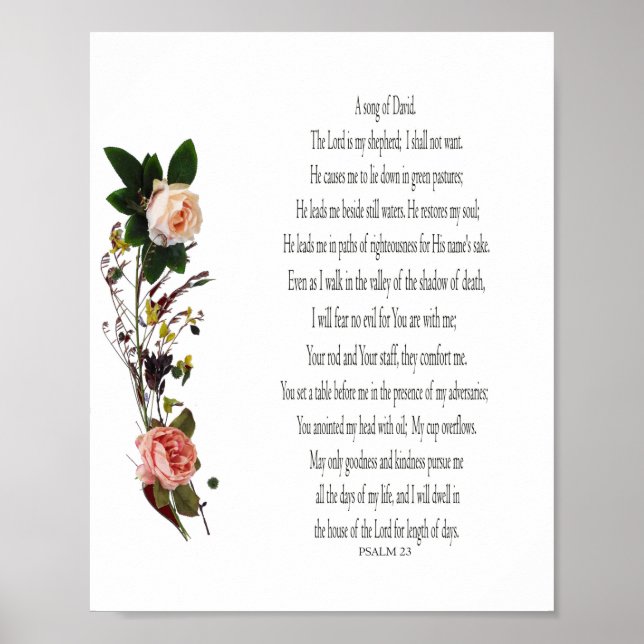 Póster Psalm, Rose Flower, Value Poster Paper (Matte) (Frente)