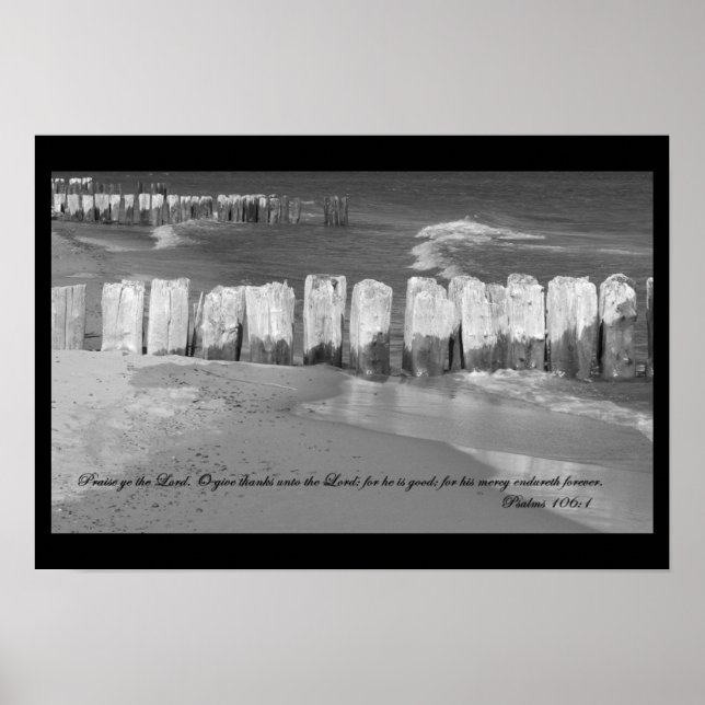 Póster Psalms 106:1 Poster (Frente)