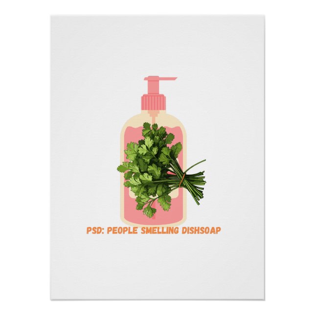 Póster PSD - Gente huele a difusor anti-Cilantro (Anverso)
