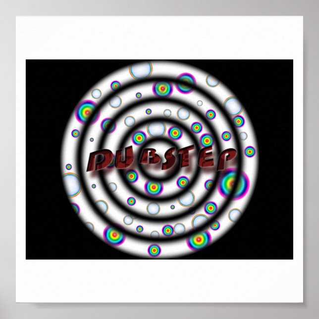 Póster Psicodélico de DUBSTEP (Frente)