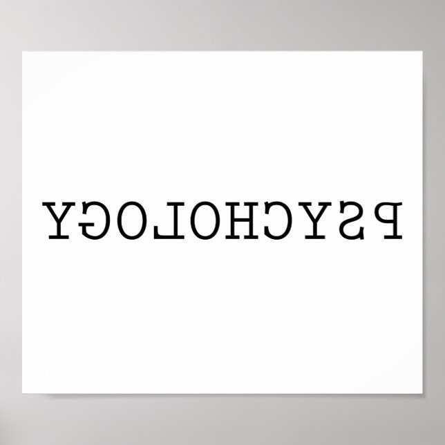 Póster Psicología inversa (Frente)