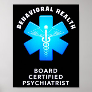 Póster Psicólogo Certificado por la Junta de Salud Mental