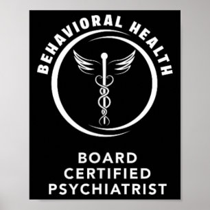 Póster Psicólogo Certificado por la Junta de Salud Mental