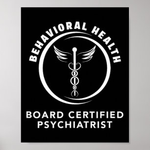 Póster Psicólogo Certificado por la Junta de Salud Mental