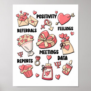 Póster Psicólogo de Escuela Retro Valentina Salud Mental