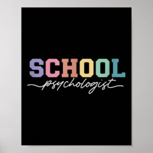 Póster Psicólogo escolar Concienciación sobre la salud me